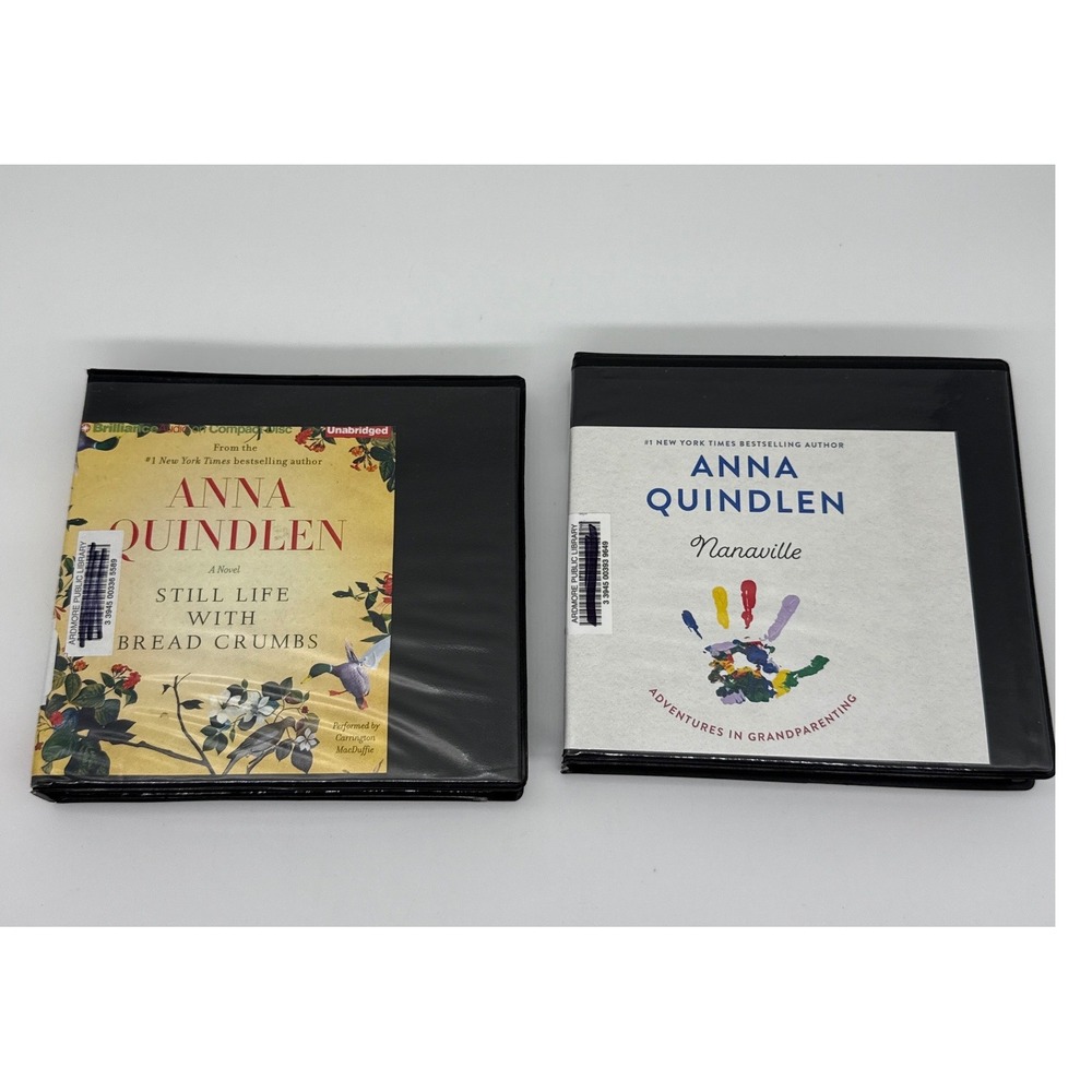 Anna Quindlen‎ Audiobook Lot Nanaville Still Life with Bread Crumbs CD Bundle 2